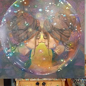 Einblicke ins Atelier von Ursula Donn.