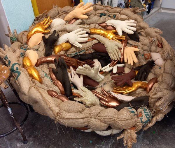 Einblicke ins Atelier von Ursula Donn.