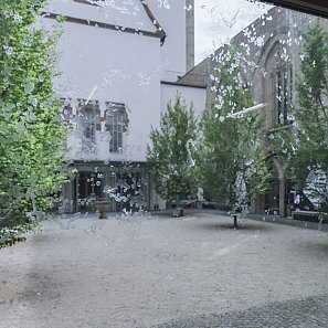 Ausstellungsansicht Leonie Lass & Elisa Lohmüller »Daseinsfürsorge«