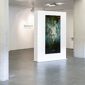 Raumansicht Ausstellung Spurensuche im Hospitalhof