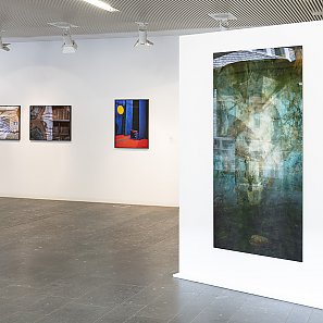 Raumansicht Ausstellung Spurensuche im Hospitalhof