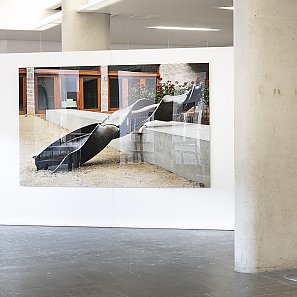 Raumansicht Ausstellung Spurensuche im Hospitalhof