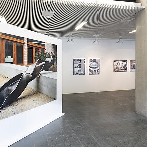 Raumansicht Ausstellung Spurensuche im Hospitalhof