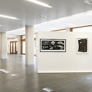 Raumansicht Ausstellung Spurensuche im Hospitalhof
