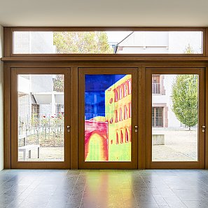 Raumansicht Ausstellung Spurensuche im Hospitalhof