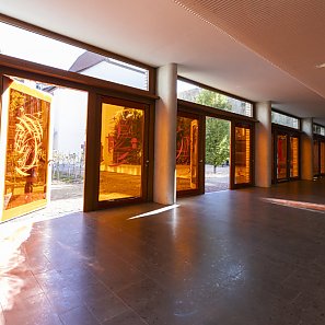 Raumansicht Ausstellung Finja Sander und Tatjana Stürmer »Wovon träumt der Stein, wovon die Wand?«