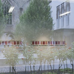 Ausstellungsansicht Leonie Lass & Elisa Lohmüller »Daseinsfürsorge«