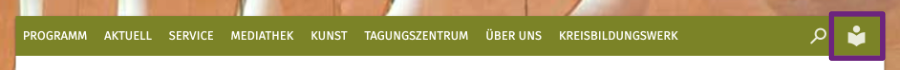 Abbildung des Menüs, Auswahl Leichte Sprache