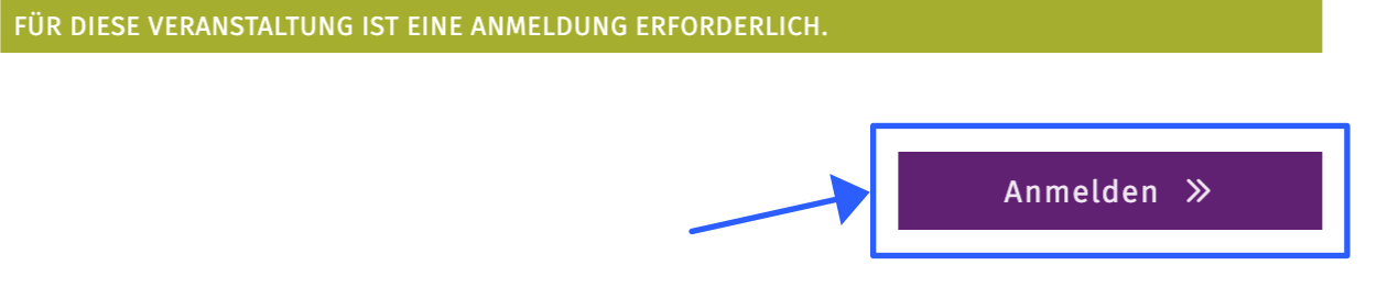 Abbildung des Feldes zum Anmelden