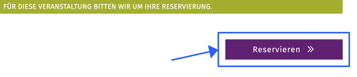 Abbildung des Feldes zum Reservieren