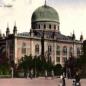 Israelitischer Tempel, Chernivtsi, zeitgenössische Postkarte