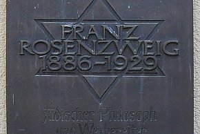 Gedenktafel Franz Rosenzweig an seinem Wohnhaus in Freiburg im Breisgau