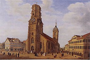 Stiftskirche Stuttgart 1818