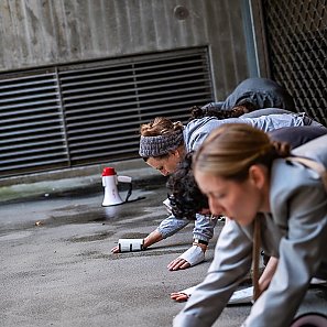 Fotos der Generalprobe des Performance-Projekts »Hidden Voices« am 5./6.7.24