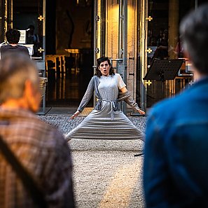 Fotos der Generalprobe des Performance-Projekts »Hidden Voices« am 5./6.7.24